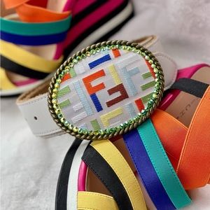 NEW, NEVER WORN, Up-Cycled FENDI Belt Buckle
